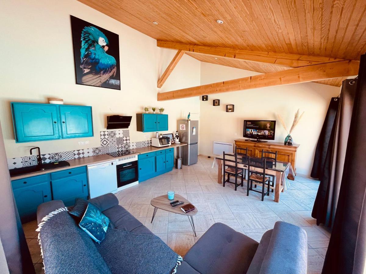 La Villa Perroquet Poncins Exteriör bild